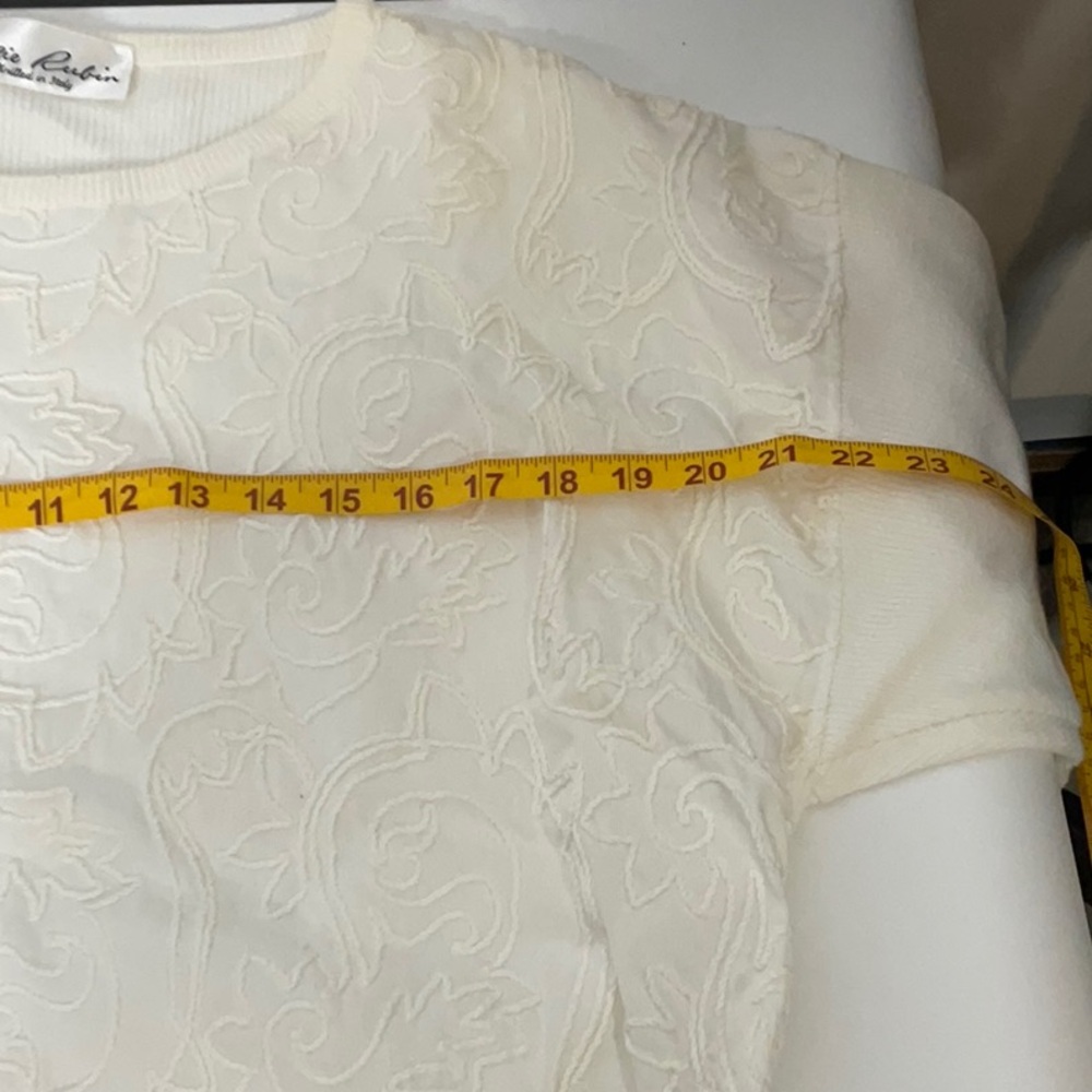 Lillie Rubin Hand Knitted in Italy Long Sleeve Round Neck Pretty Knit Design 44 - Picture 15 of 16
